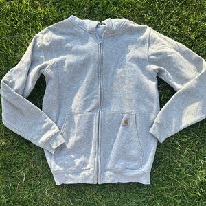 Carhartt Gray Zip-Up Hoodie